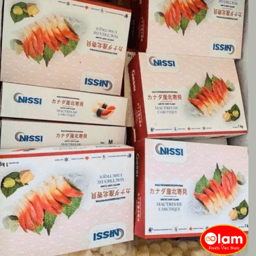 Sò Đỏ HOKKIGAI SASHIMI   刺身用 ホッキ貝  / HOKKIGAI IQF ARCTIC SURF CLAM