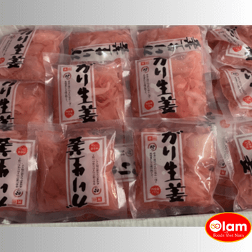 Gừng Hồng Ngâm / Pickled Young Ginger Root  Sushi Ginger Gari - 新 生姜 の 甘 酢 漬 け (ガ リ)