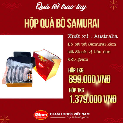 HỘP QUÀ BÒ SAMURAI