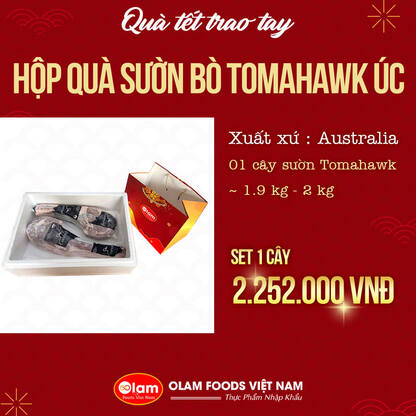 HỘP QUÀ SƯỜN BÒ TOMAHAWK ÚC