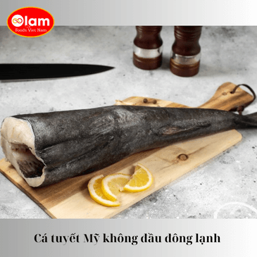 Cá tuyết Mỹ không đầu đông lạnh / Frozen  Alaskan Black cod - Sablefish (Gindara)