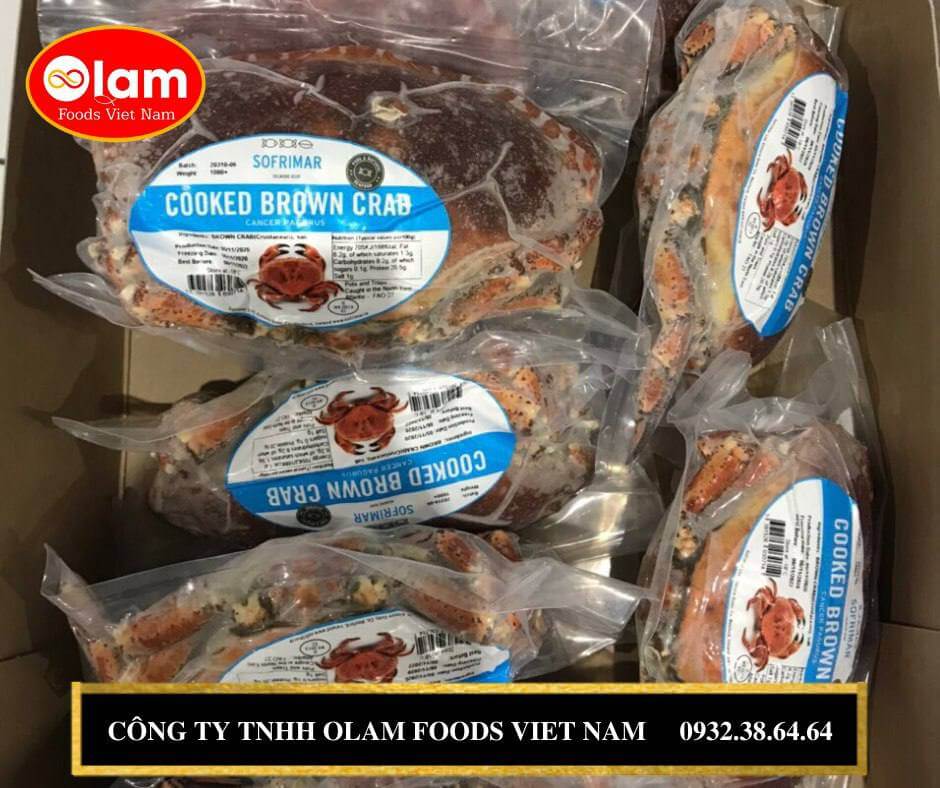 Cua nâu đông lạnh / Frozen Whole Brown Crab