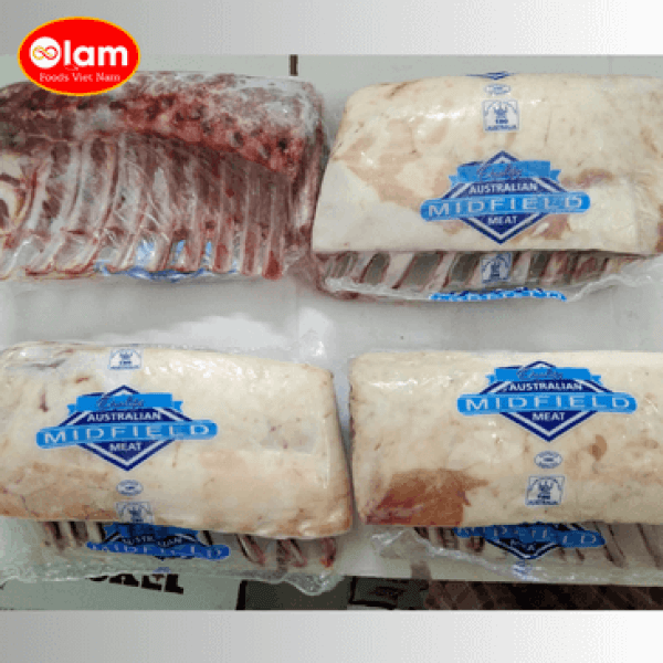 Lamb Rack Frenched Cap On Blade Out Frozen (Sườn cừu cắt kiểu Pháp)