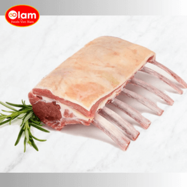Lamb Rack Frenched Cap On Blade Out Frozen (Sườn cừu cắt kiểu Pháp)